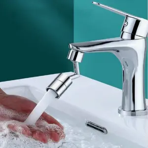 1 piece 720° rotatable splash-proof faucet aerator, change the direction of water flow, suitable for balcony sink and kitchen sink and bathroom washbasin sink, easy to install, make your life full of fun, Rotatable Rotary Faucet