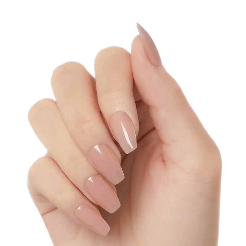 Kiss Salon X-tend Color Press On Soft Gel Nails - Change It | Solid, Pink, Medium, Coffin