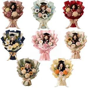 {FLASH SALE} 2026 Viral Graduation Bouquet Crochet Doll  Handmade Amigurumi Flower Bouquet Gift for Her, Best Friend & Daughters | High Quality & Durable | TikTok Trending Grad Gift | Cute Graduation Keepsake | Ship Fast
