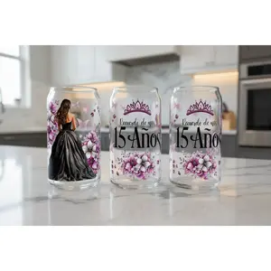 Mis Quince Purple - UVDTF Wrap for cups/hard surfaces sticker