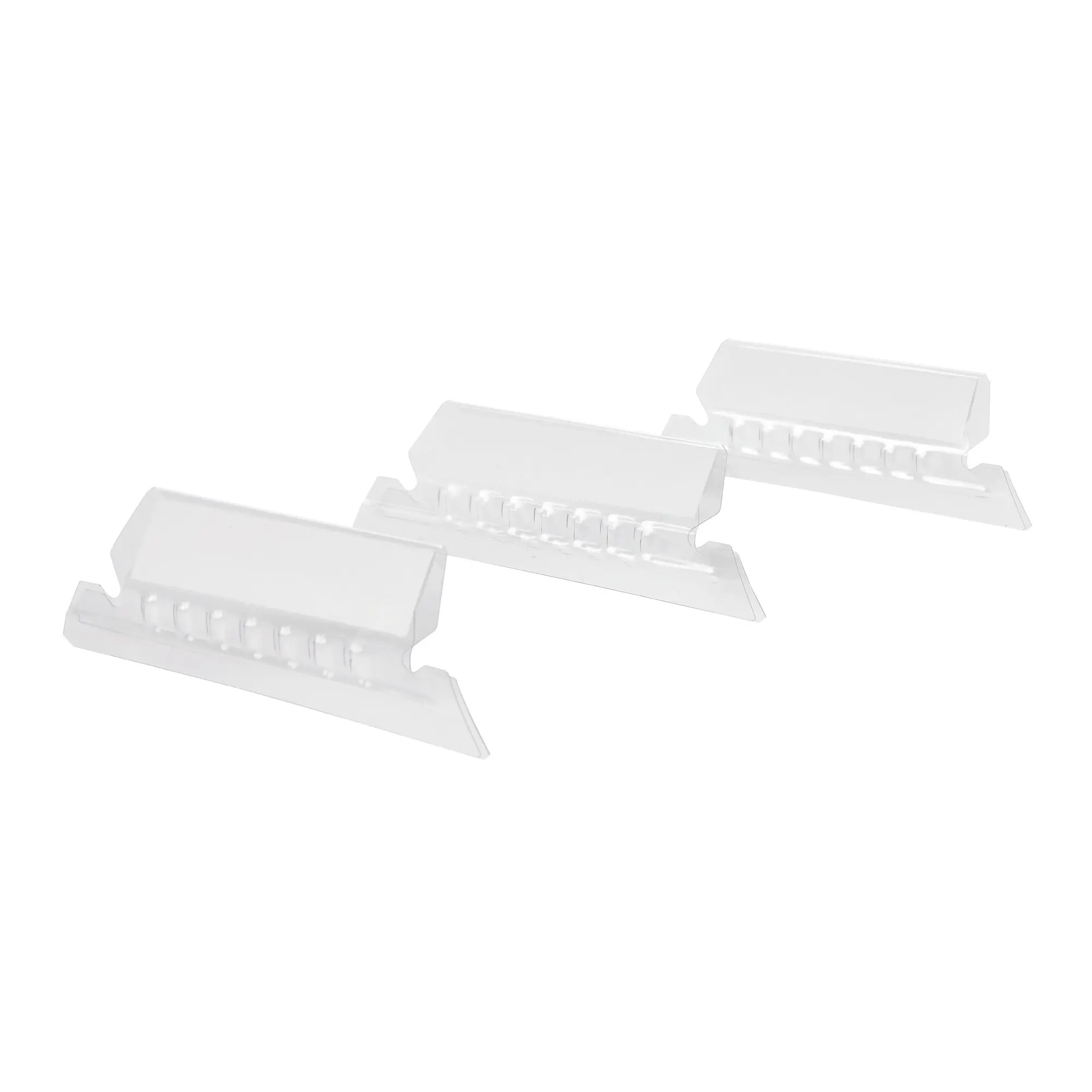 Office Depot® Brand Plastic Tabs, 2", 1/5 Cut, Clear, Pack of 25