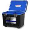 ENGEL COOLERS 7.5 Qt Thin Blue Line Portable Lunch Cooler - Personal Option with Insulated and Airtight, Nonslip Design, Drybox Functionality