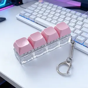 Unique Press-Down Keychain, Unisex, 3 Color Options, No Glow-In-The-Dark, Stress Relief Finger Toy, Fun Accessory, Gift Ornament