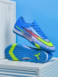 Men's High-End Seamless Football Shoes, Anti-Slip Durable Outdoor Lawn Soccer Shoes, Super Grip and Support, Fashionable Sporty Style, Soccer Cleats