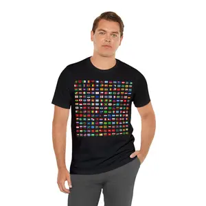 Flags Of The Countries Shirt, International Travel Shirt, World Flags T-shirt Cool Travel 256 Flag International Tee, Learning Graphic World Geography Clothing