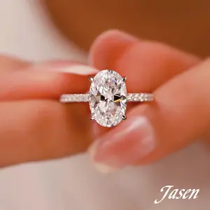 My engagement ring Luxury European and American Hot Selling 5-Carat Pigeon Egg with Adjustable Opening Size, Wedding, Engagement, Valentine's Day, Box Packaging Jewelry Bridal toi et moi ring promise rings Style Fine engagement ring