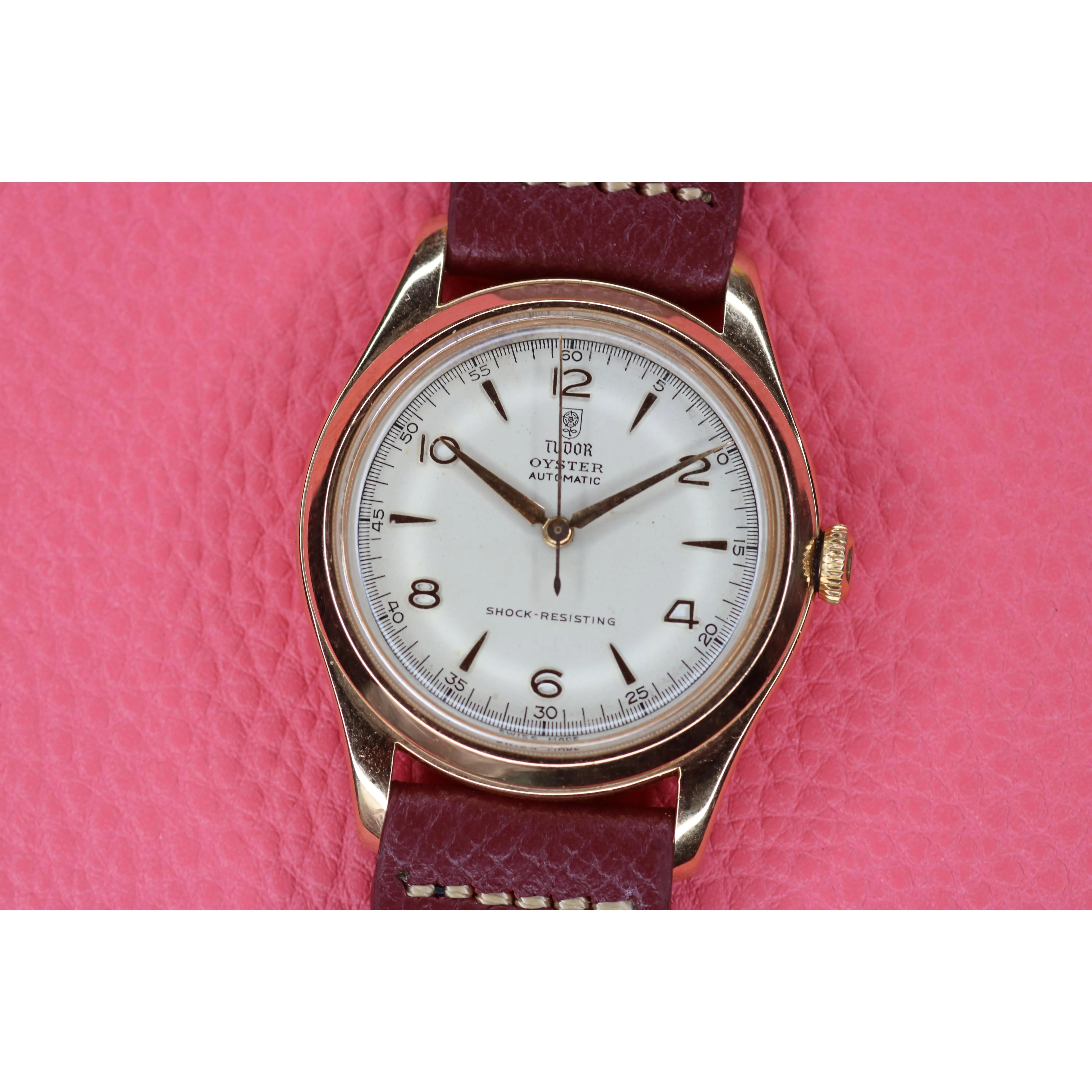 Tudor ref. 951 18k Rose Pink Gold 2-4-6-8-10-12 Dial