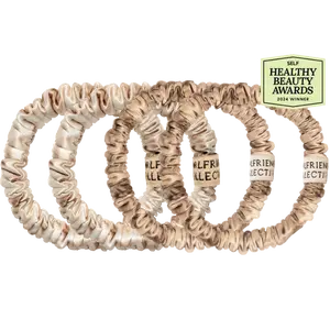 Platinum Blonde / Warm Blonde - Hair Match Silk Scrunchies