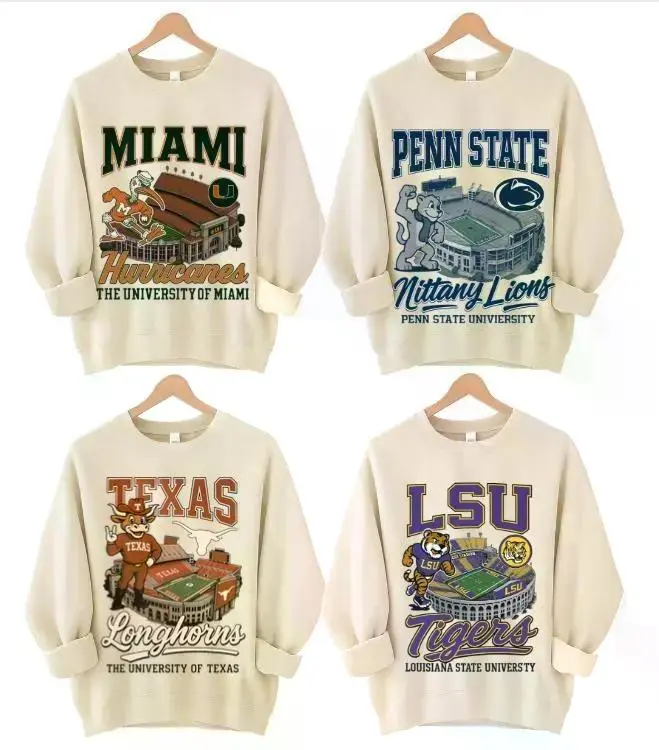 Vintage Football Sand Sweatshirt, All Team Football Mascot Graphic Crewneck, Retro Hometown Sports Pullover, Unisex Throwback Style