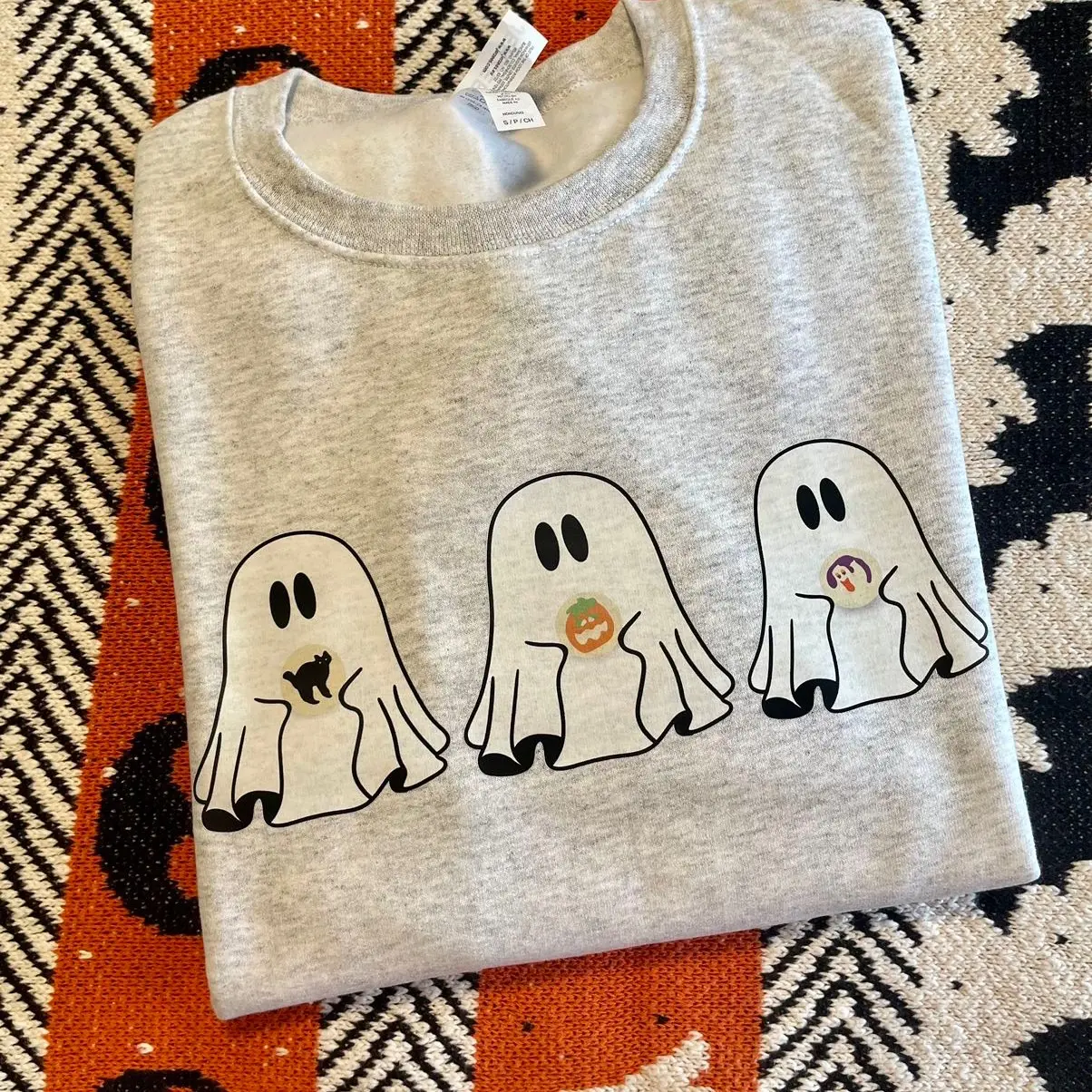 Ghost Friends Nostalgic Halloween Cookies Sweatshirt