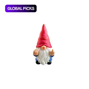 Gnome Statue, Naughty Garden Gnome Statue Decoration, Funny Garden Gnome for Outdoor Or Home Decor, Collectible Room Decor, Garden Sculptures & Statues