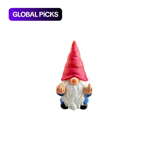 Naughty Resin Garden Gnome Statue Decoration, Funny Decorative Collectible for Outdoor, Home and Room, Garden Accessories #GLOBAL PICKS