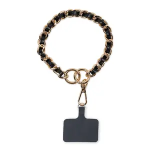 Ella Black Wristlet -works with any mobile phone with a case ! Accessories Leather