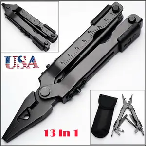 US NEW 13 In1 Outdoor MULTI PLIER 600 DET STAINLESS MULTI FUNCTION TOOL Gifts