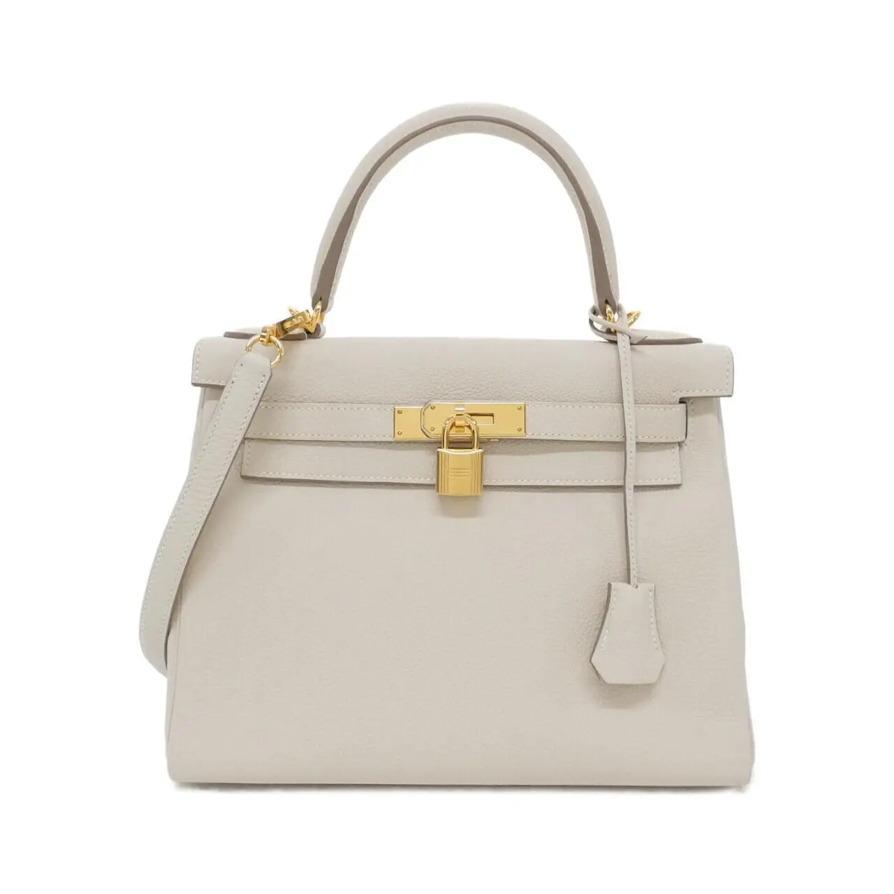 Pre-owned HERMÈS Calfskin Shoulder Bags Hermes Kelly28 Togo Bag