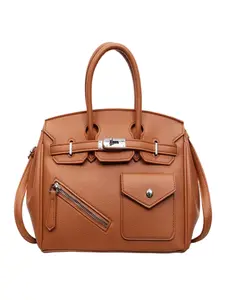 Caramel Platinum Bag for Commuting & Dates, Fits Laptop & Makeup, Stylish and Practical, Trendy Accessory for Women