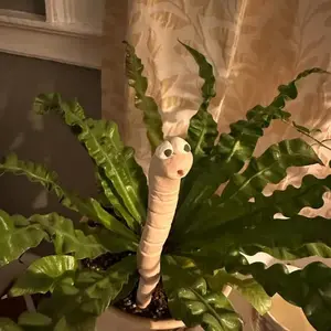 2Pcs Funny Thirsty Worm Soil Moisture Monitor Detector for Potted Plants, Color-Changing Soil Moisture Indicator, Cute & Functional Plant Care Accessory for Home Garden Indoor Flower Pot Decoration