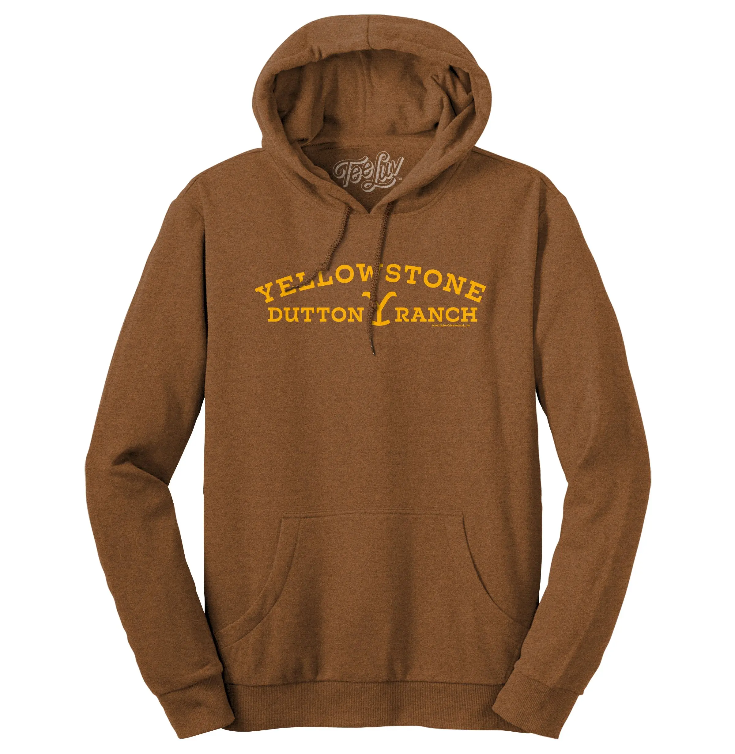 Yellowstone Dutton Ranch Hooded Sweatshirt - Golden Pecan