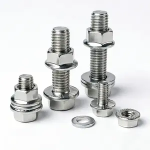 [Live Stream Exclusive Offer]  330Pcs Metric Hex Flange Bolts Nuts And Washers Assortment Kit Class 8.8 Zinc Plated Anti-Corrosion M6 M8 M10 For Car Truck Motorcycle And DIY Repair