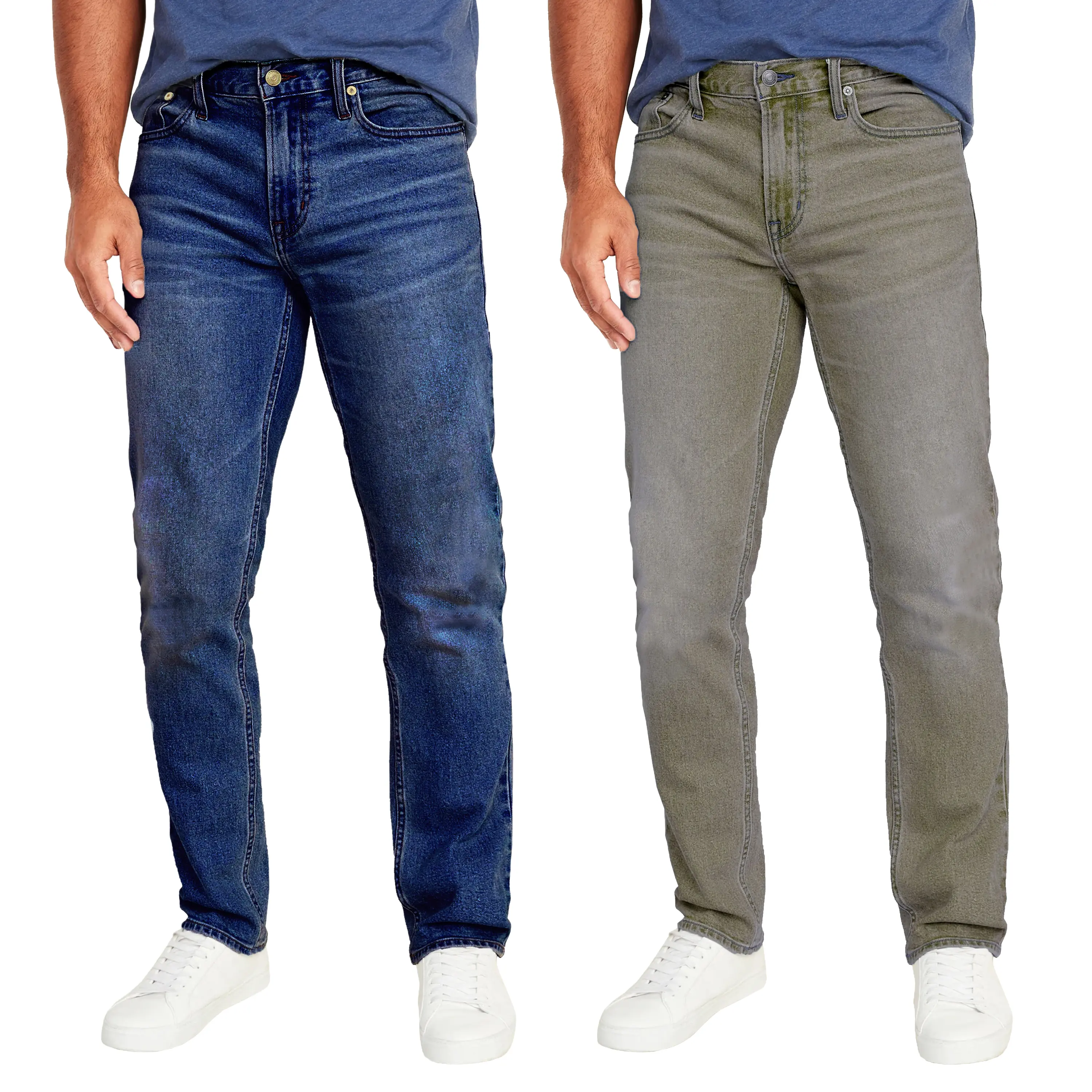 (2 Pack) Dark Blue - Grey