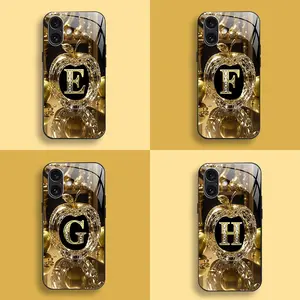 Suitable for [iPhone 16] New high-end letter glass mobile phone case New business simple metal paint electroplated glass mobile phone case Affordable price Anti-drop and anti-fingerprint 995