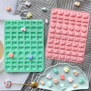 1pc 60-Cavity Silicone Mini Animal Candy Gummy Chocolate Cube of Ice Mold Kitchen Handmade Cake Accessory Tool