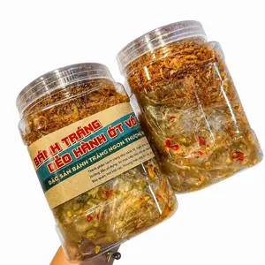 Bánh Tráng Dẻo Muối Vô Tri Hành Phi 400g-Authentic Vietnamese Rice Paper Mixwith Chili & Fried Onion 14.1oz Ready-to-use No Additional Seasoning Required