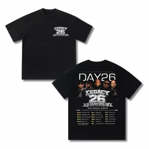 Day26 Legacy Tour 2026 T-Shirt – R&B Concert Graphic Tee for Day26 Fans, Tour Style Double-Sided Hip Hop Tour Shirt.