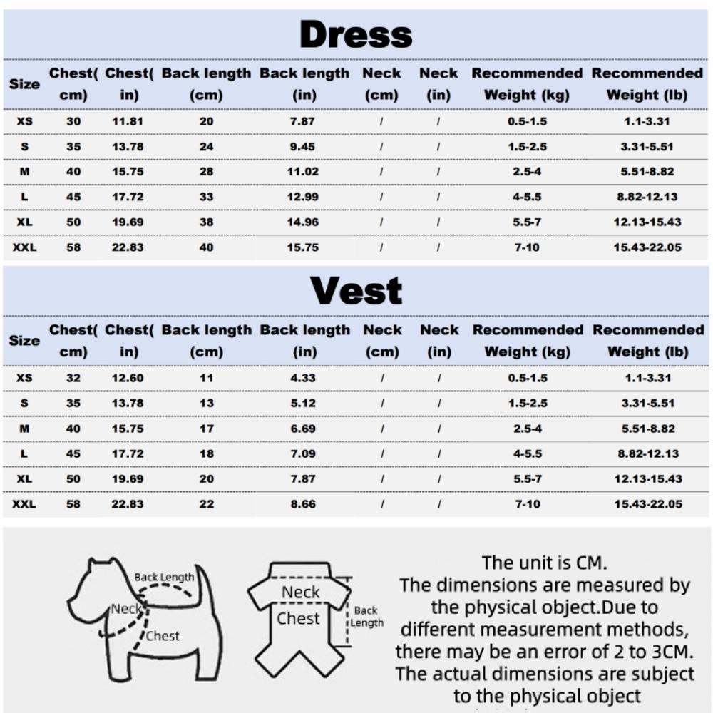 Pet Clothes Dog Cat Rabbit Plaid Dress Vest Cute Comfortable Breathable With Traction Rope AL-656281331457