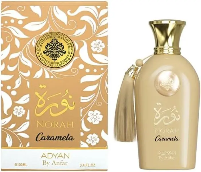 Adyan Norah Caramela Eau De Parfum for Women 100Ml 3.4Oz - Original Fragrance from Dubai with Notes of Caramel, Milk and Honey - Sweet Parfum for Everyday - Best Alternative for Eclaire