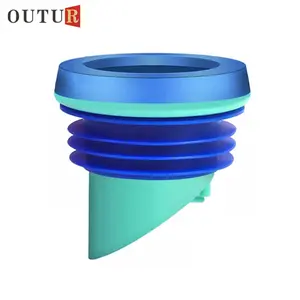 Universal Toilet Flange Seal Kit with Thickened Leak-Proof Base Anti-Backflow Check Valve and Complete Toilet Installation Accessories