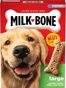 Milk-Bone Original Dog Treats for Large Dogs, 24 Ounce, Crunchy Biscuit Helps Clean Teeth Milk-Bone Original Dog Treats for Large Dogs, 24 Ounce, Crunchy Biscuit Helps Clean Teeth