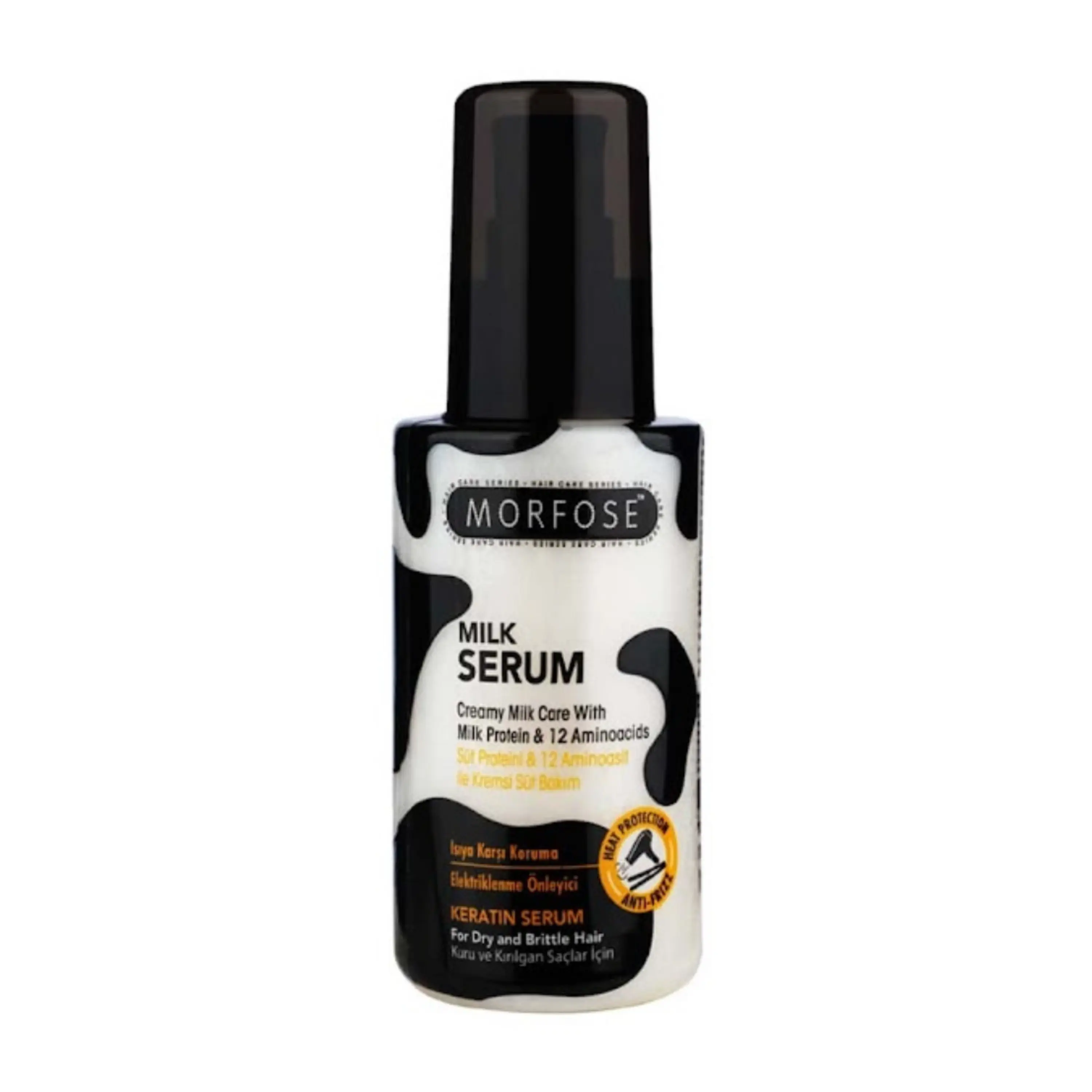 Morfose Milk Therapy Hair Serum | Anti-Frizz, Shine & Repair for Dry, Damaged Hair | Lightweight 100ml