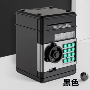 1pc Safe Money Box, Electronic Piggy Bank With Passcode, Code Lock Saving Jar Coins And Cash, Desktop Decorative Saving Bank