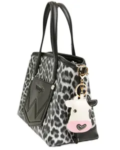 Shyanne Women's Cow With Heart Nose Bag Charm - Aa428