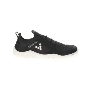 Vivobarefoot Womens Primus Trail Knit Firm Ground Running Sneakers Shoes - Black