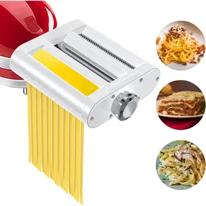 Pasta Maker Attachment for  Stand Mixers 3 in 1 Set Includes Pasta Roller Spaghetti  & Fettuccine , Pasta Attachment for By