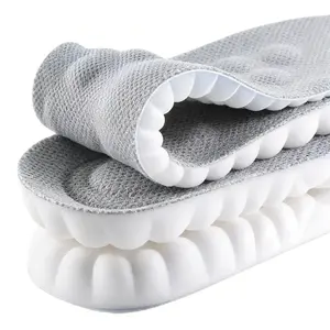 4D Cloud Soles for Men & Women Anti-Fatigue Shock Absorption Foot Pain Relief High Elastic Cushioned Non-Slip Soft Insoles for Daily Wear