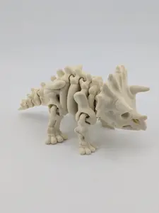 Flexi Skeleton Triceratops – 3D Printed PLA Toy