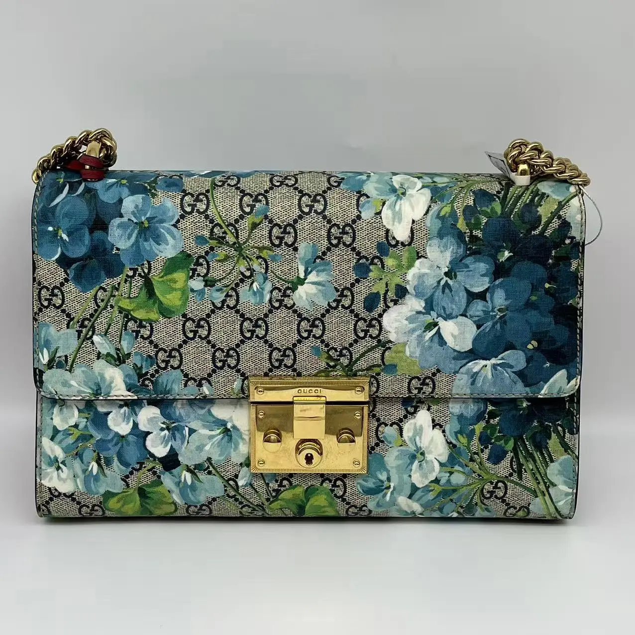 Pre-owned GUCCI Dionysus Blooms Padlock Shoulder Bag Fashionable, Distinctive Design Shoulder Bags for Casual Outings, Bold Fashion Statement Accessory, Elegant Design