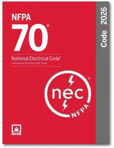 NFPA 70, National Electrical Code, 2026 Edition, Paperback
