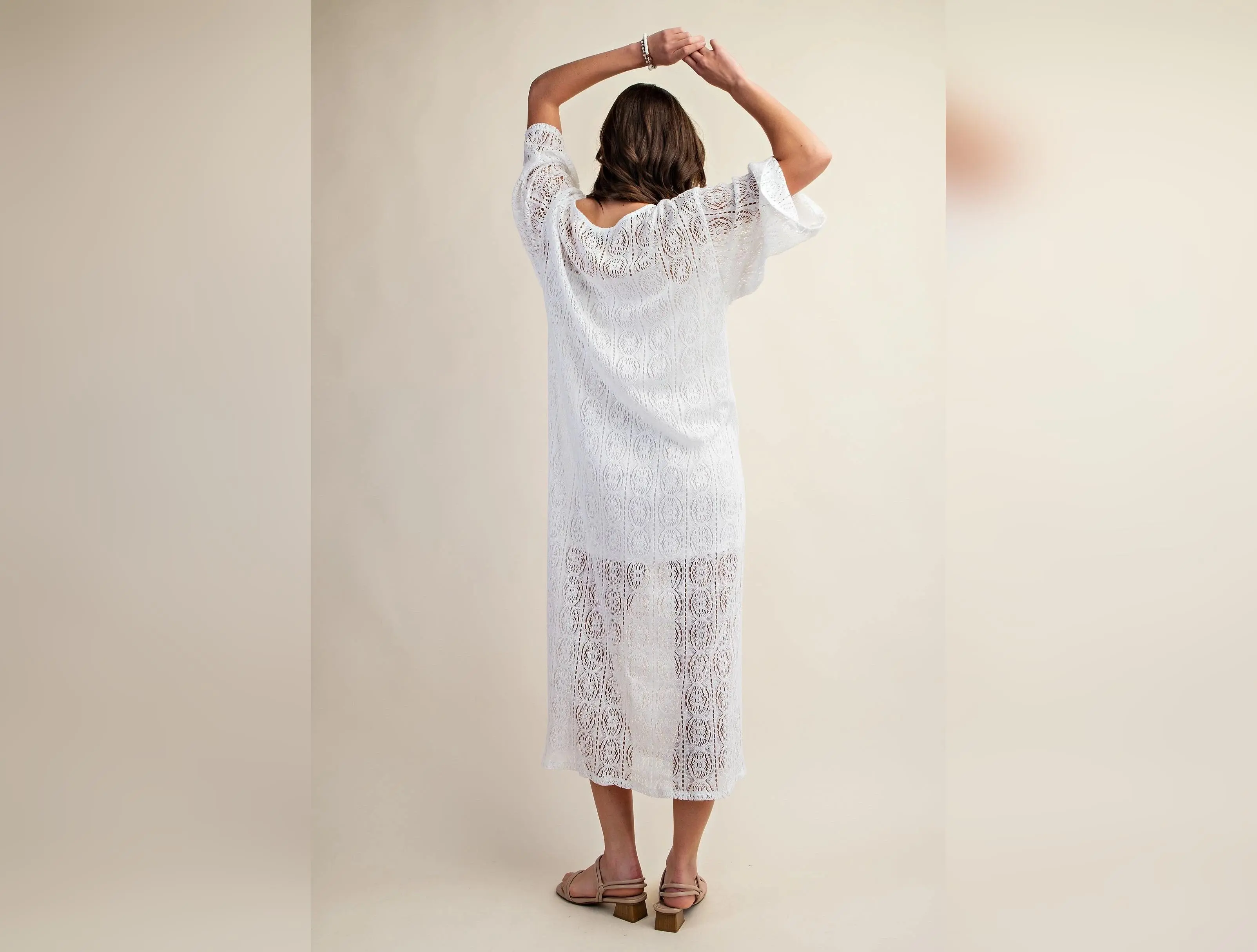 "Whitney" Layered Lace Maxi Dress
