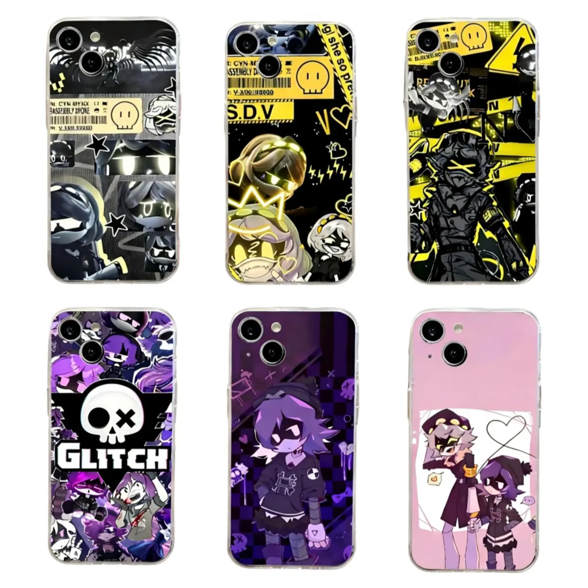 Murder Drones UZI Hot Game Phone Cases For iPhone 17 Promax Pro Air 16 Plus 15 14 13 12 11 Transparent Shockproof Protective Cover Perfect Christmas Halloween Birthday Gift