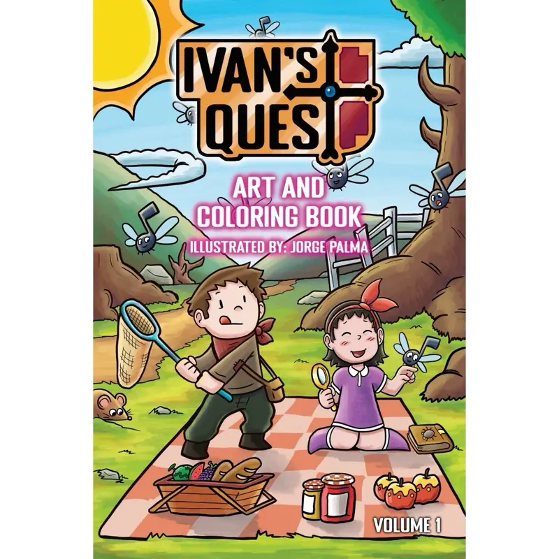 Ivan's Quest Art and Coloring Book Volume 1 Hand Drawn for Kids and Adults (16 Illustrations)