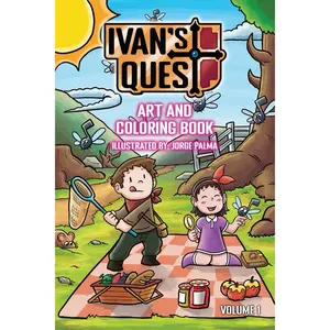Ivan's Quest Art and Coloring Book Volume 1 Hand Drawn for Kids and Adults (16 Illustrations)