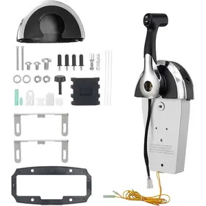 VEVOR Boat Throttle Control, 8M 0059686   Top-Mounted Outboard Remote Control Box for Mercury PT 2-Stroke, Marine Throttle Control Gear Box with Power Trim Switch