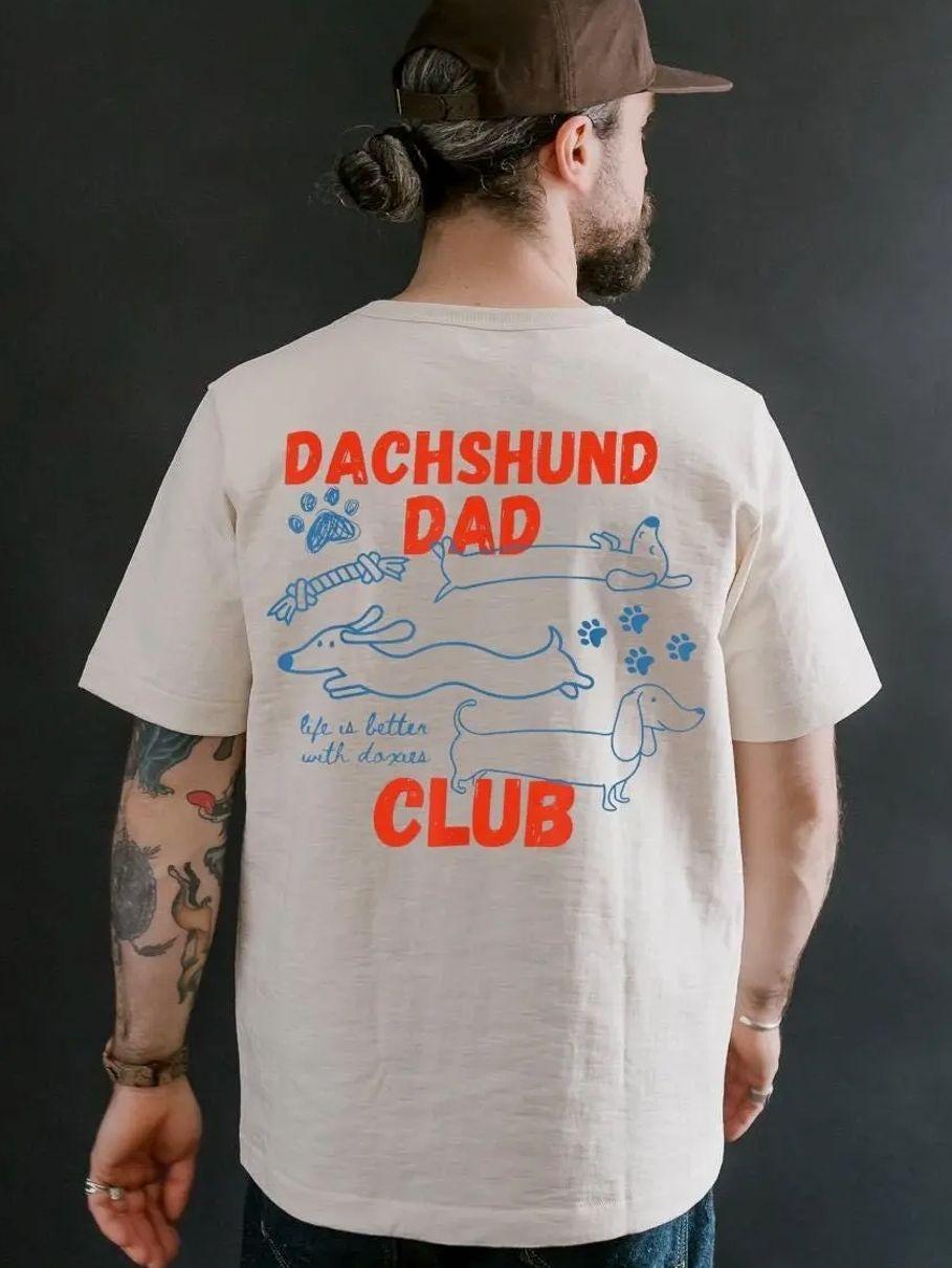 Dachshund Dad Club Comfort Colors Shirt, Funny Wiener Dog Dad Tee, Dog Dad Gift for Men, Dachshund Lover Shirt, Dog Dad Shirt, Father’s Day Gift, Dog Dad Gift