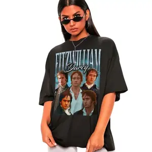 Retro Fitzwilliam Darcy Shirt,fitzwilliam darcy, mr darcy shirt, mr darcy merch, matthew macfadyen, colin firth shirt,Pride and Prejudice Shirt, Shirt Rapper, Unisex T-shirt, Sizes S-5XL, Many colors, TikTok Store, clothing Classic Cotton Menswear