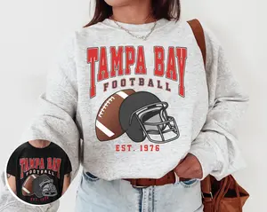 Vintage Tampa Bay Football Crewneck Sweatshirt T-shirt Buccaneers Sweatshirt Vintage Style Tampa Bay Football Shirt Buccaneers Fans Gift