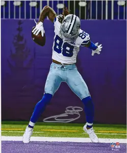 CeeDee Lamb Dallas Cowboys Autographed 8" x 10" Touchdown Celebration Photograph - Fanatics Authentic Certified